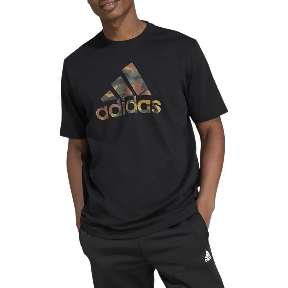 Adidas Men's Big and Tall Badge of Sport Camo Graphic Tee Size 2XL